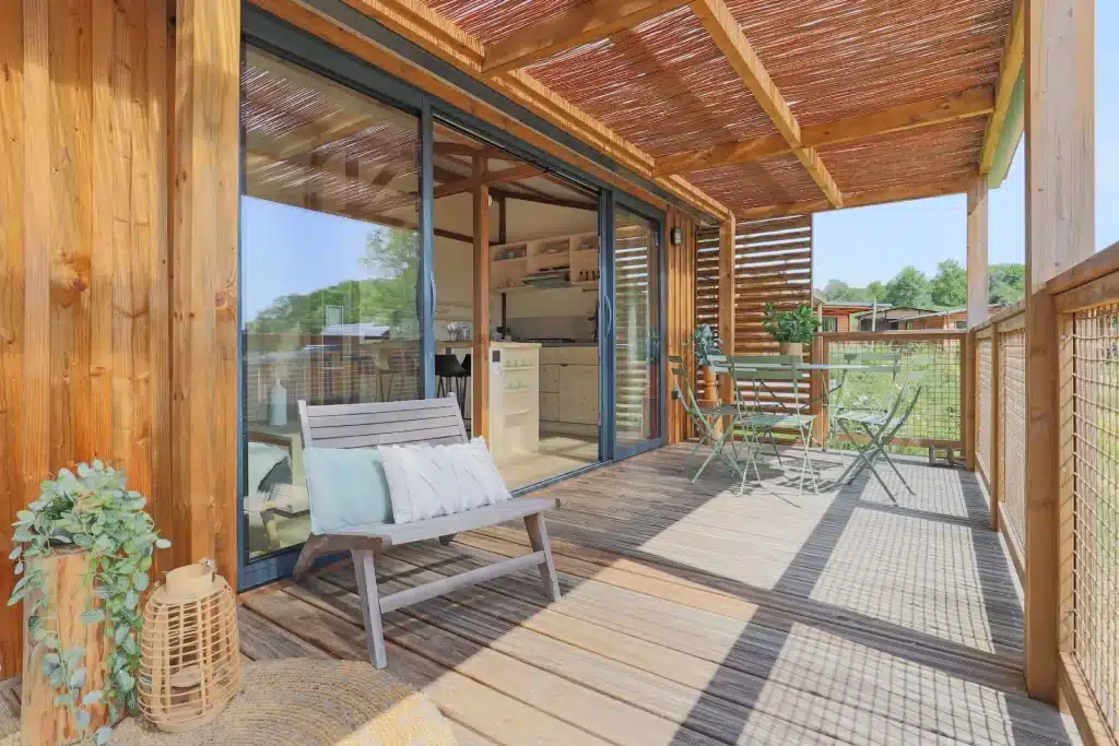 chalet de 35m² permet d’accueillir 6 personnes, 